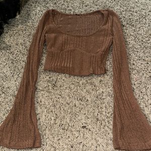 forever 21 cropped long sleeve flare